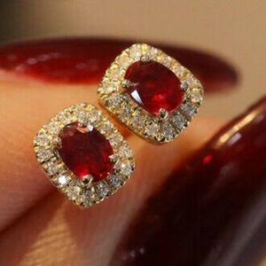 New 18k gold plated stud earrings
